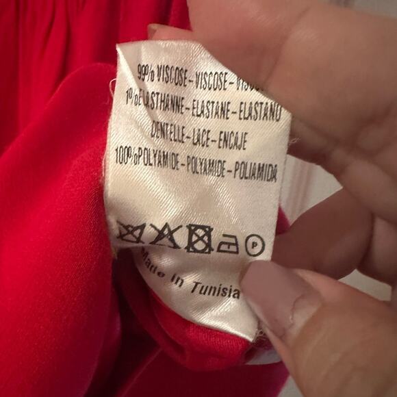 Sandro lace top for and flare mini dress size 3/Large - Picture 6 of 6